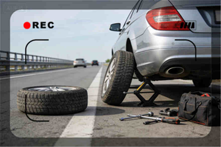 红寺堡高速公路爆胎-汽车换轮胎